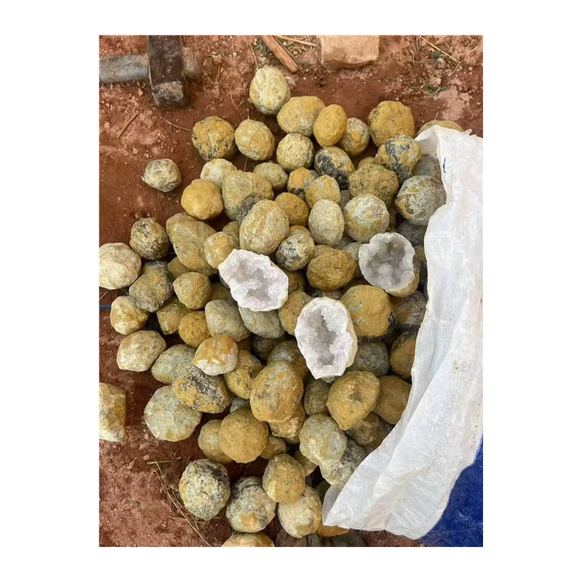 Wei Hong Natürliche Quarzgeode Mehrfarbig 1000g - Bild 5