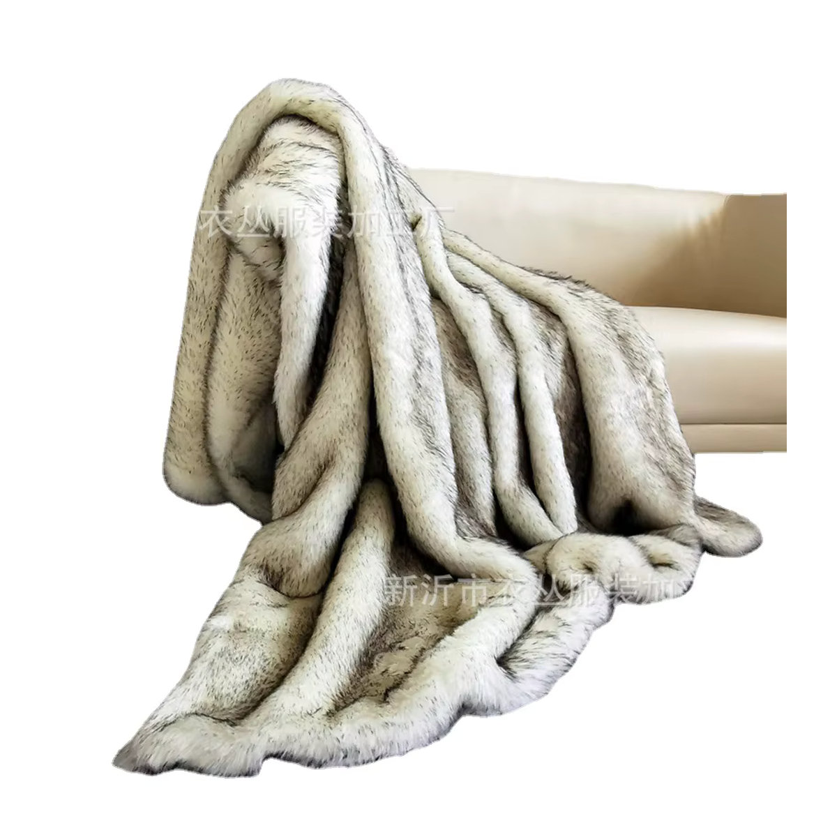 Weiche Kunstpelz-Fleece Decke im europäischen Stil für dein Zimmer - Bild 2