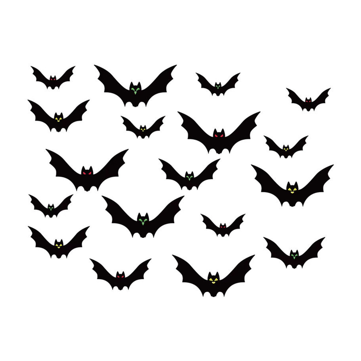 WEIGAO Halloween Fledermaus-Anhänger aus schwarzem Papier als hängende Dekoration - Bild 6