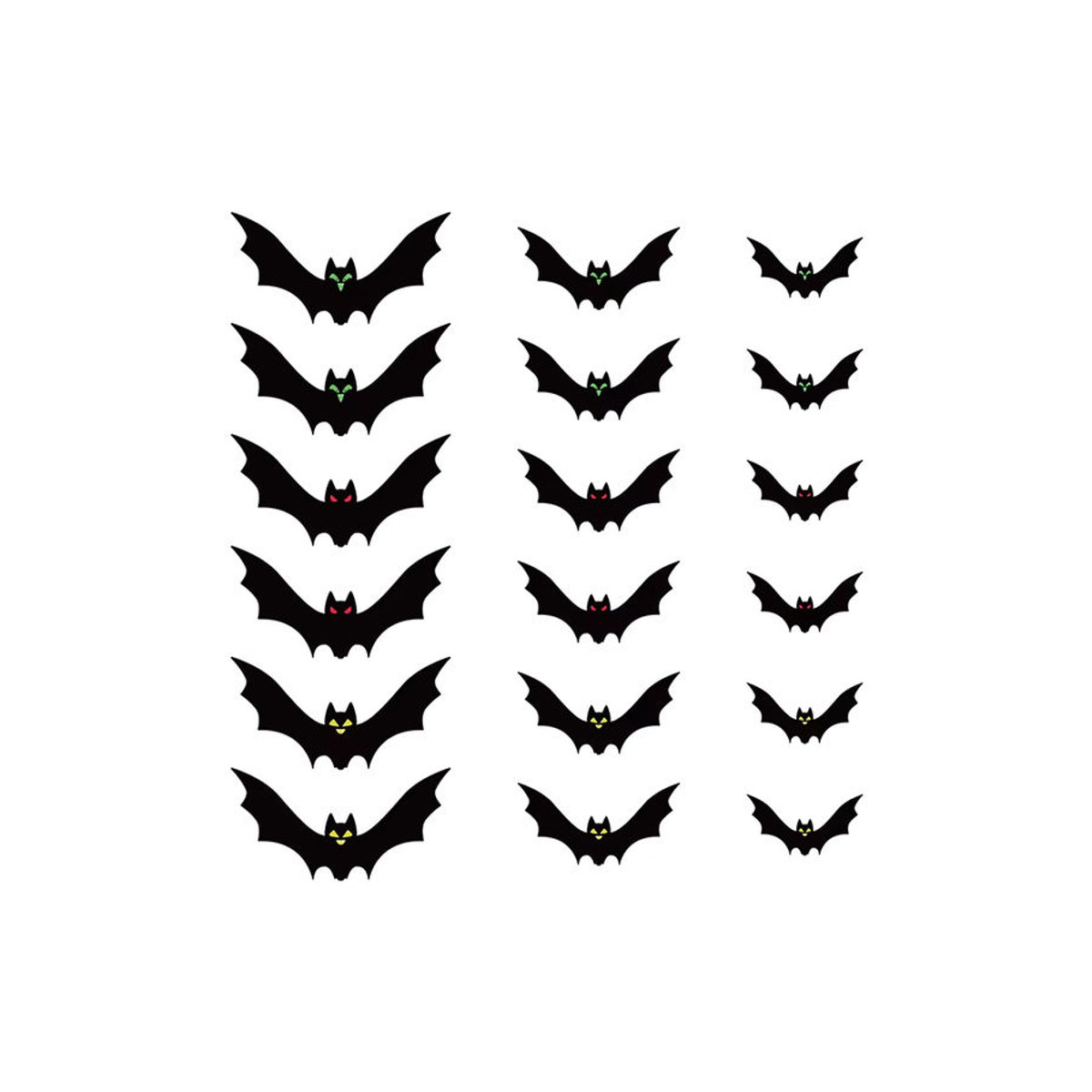 WEIGAO Halloween Fledermaus-Anhänger aus schwarzem Papier als hängende Dekoration - Bild 7