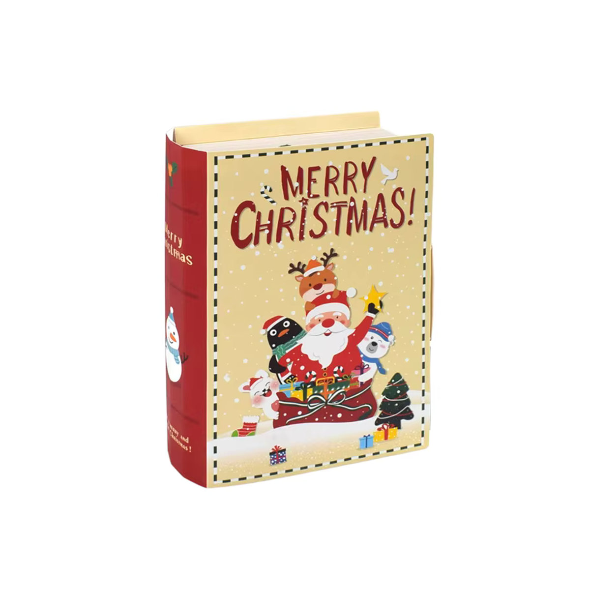 WEIGAO Weihnachtliche Geschenkboxen im Zauberbuch-Design, mehrfarbig, Set aus 3 oder 6 Stück aus Papier - Bild 4