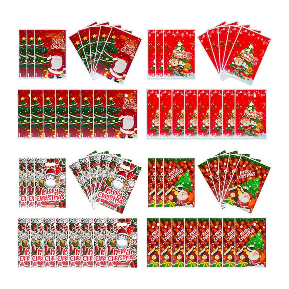 Weihnachtsgeschenktüten von joy-enlife aus Kunststoff in Rot für Süßigkeiten und Kekker als Weihnachtsdekoration für Kinder - Bild 1