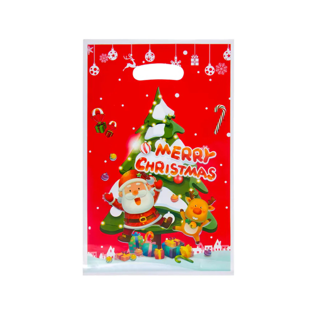 Weihnachtsgeschenktüten von joy-enlife aus Kunststoff in Rot für Süßigkeiten und Kekker als Weihnachtsdekoration für Kinder - Bild 4