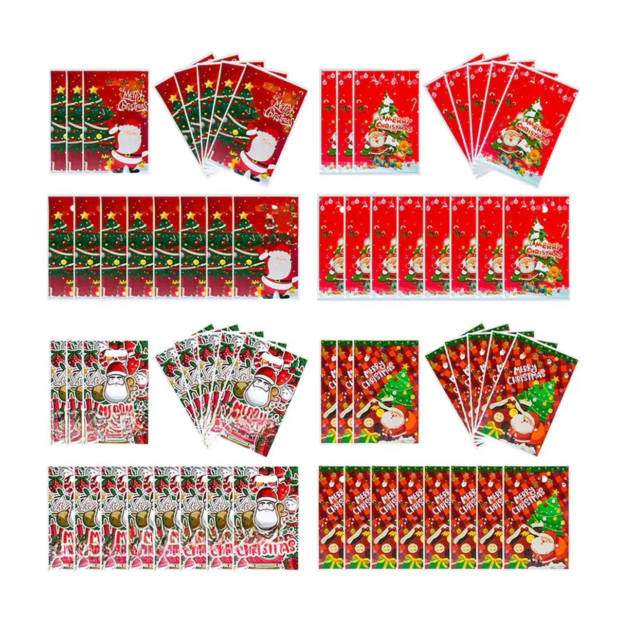Weihnachtsgeschenktüten von joy-enlife aus Kunststoff in Rot für Süßigkeiten und Kekker als Weihnachtsdekoration für Kinder - Bild 5