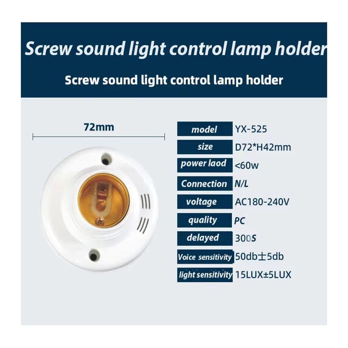 Weiße E27 LED-Lampe aus Kunststoff mit Schraubverschluss - Bild 2