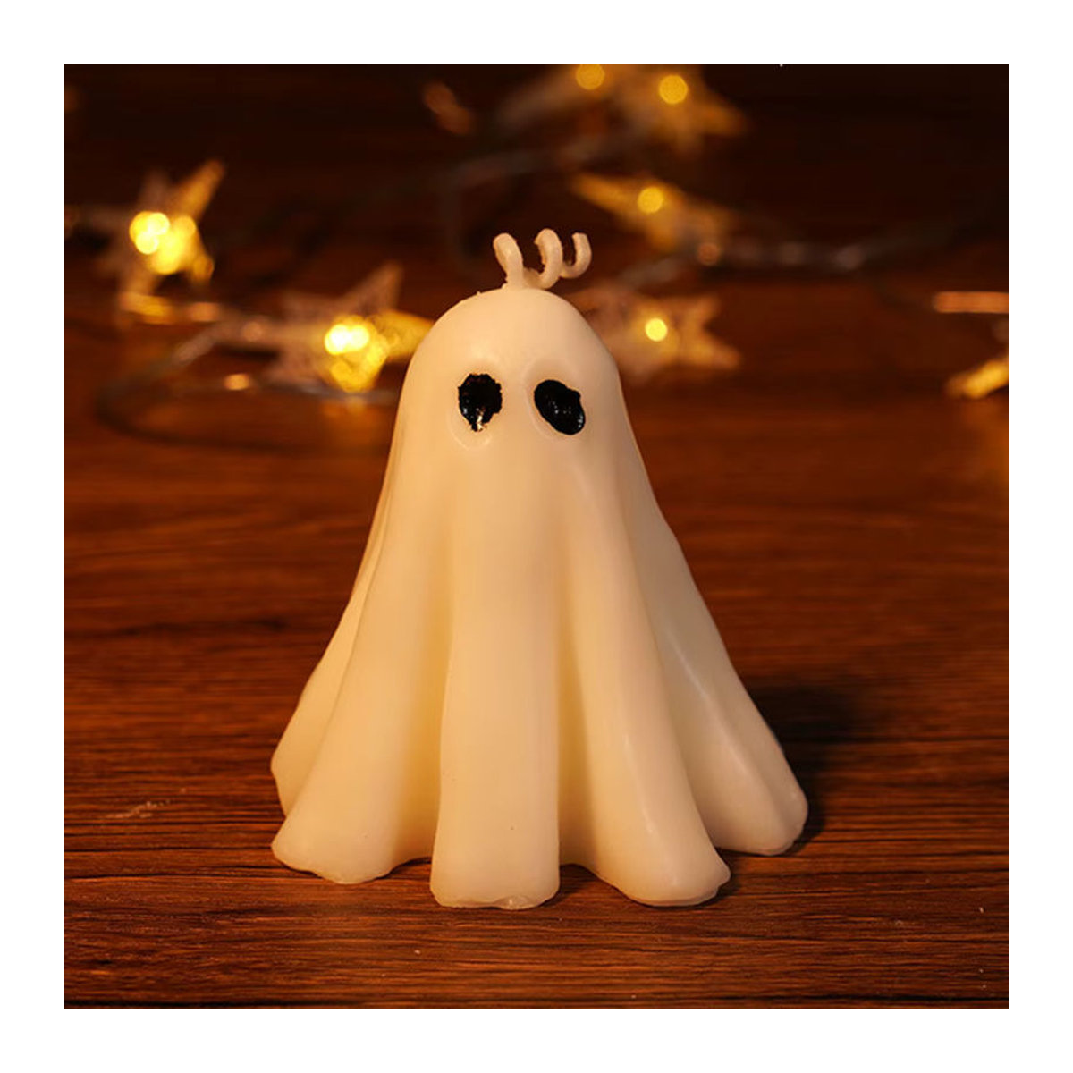 Weiße Halloween Geist Duftkerze als Teelicht für Gothic Dekoration und Party-Deko - Bild 6