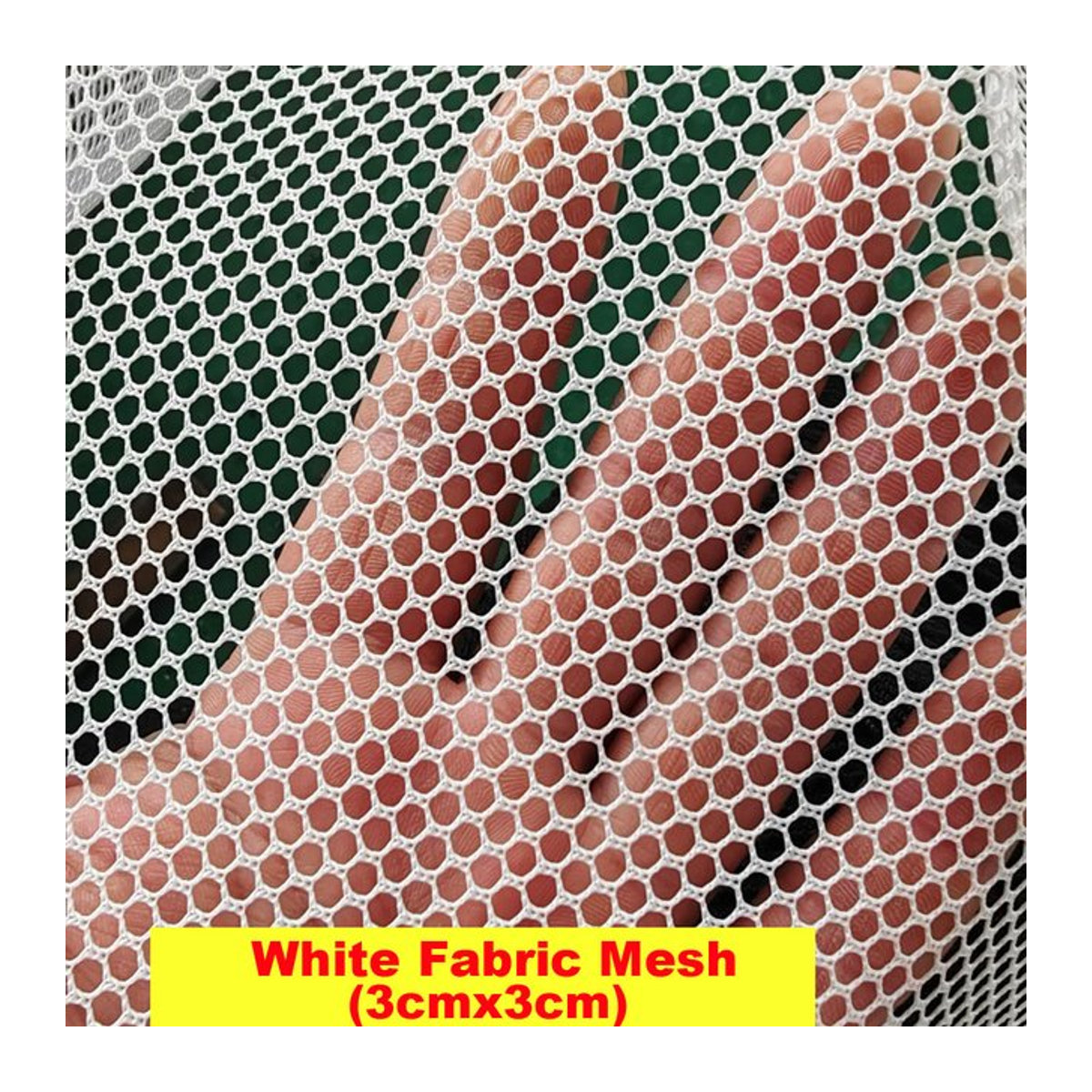 Weißes Nylon-Netzgewebe mit 3 mm Sechskantlöchern als Anti-Vogel-Netz und Schutzgewebe für deinen Garten und deine Obstpflanzen - Bild 1