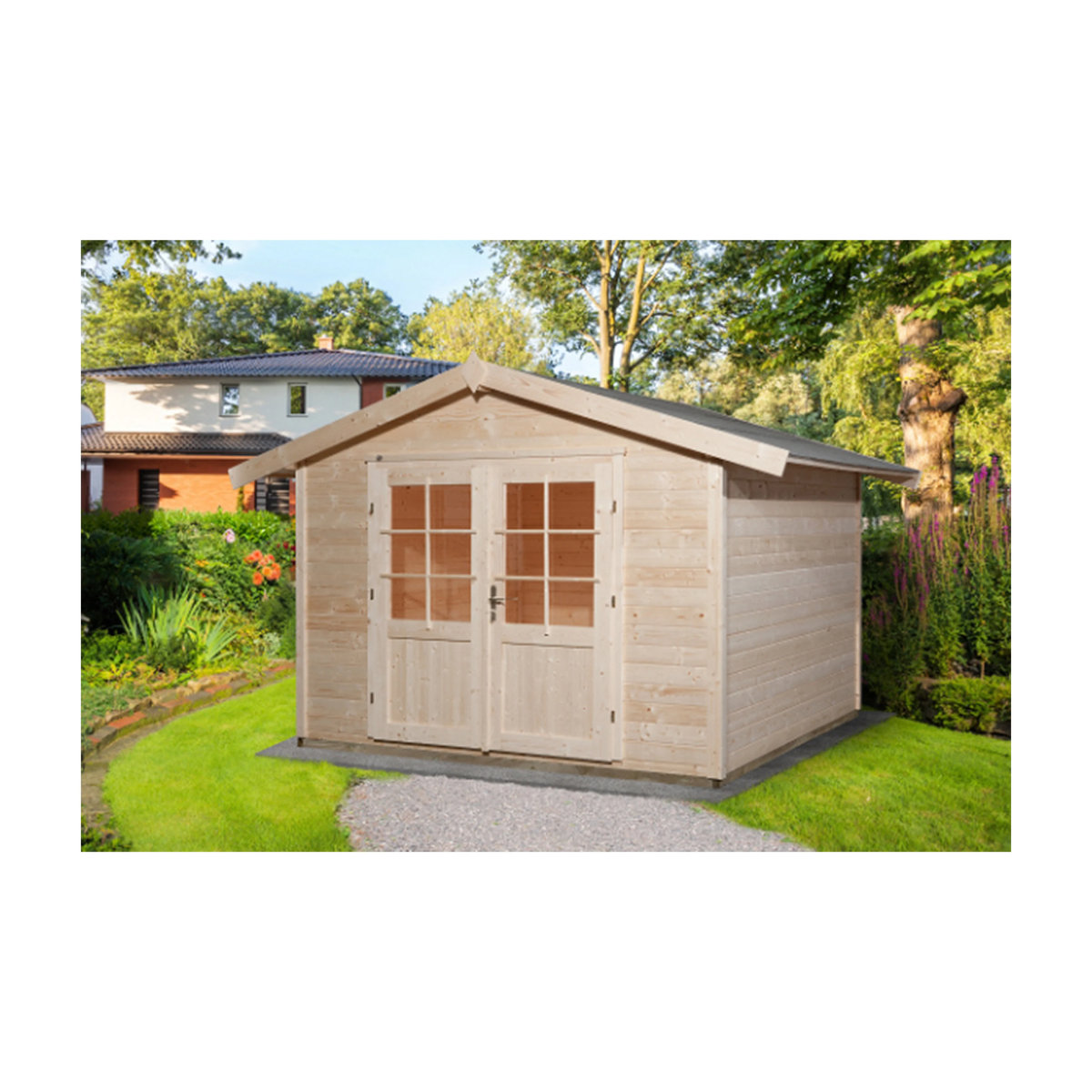 WEKA Gartenhaus Falko aus Fichtenholz B/T/H: 300 x 295 x 249 cm - Bild 2