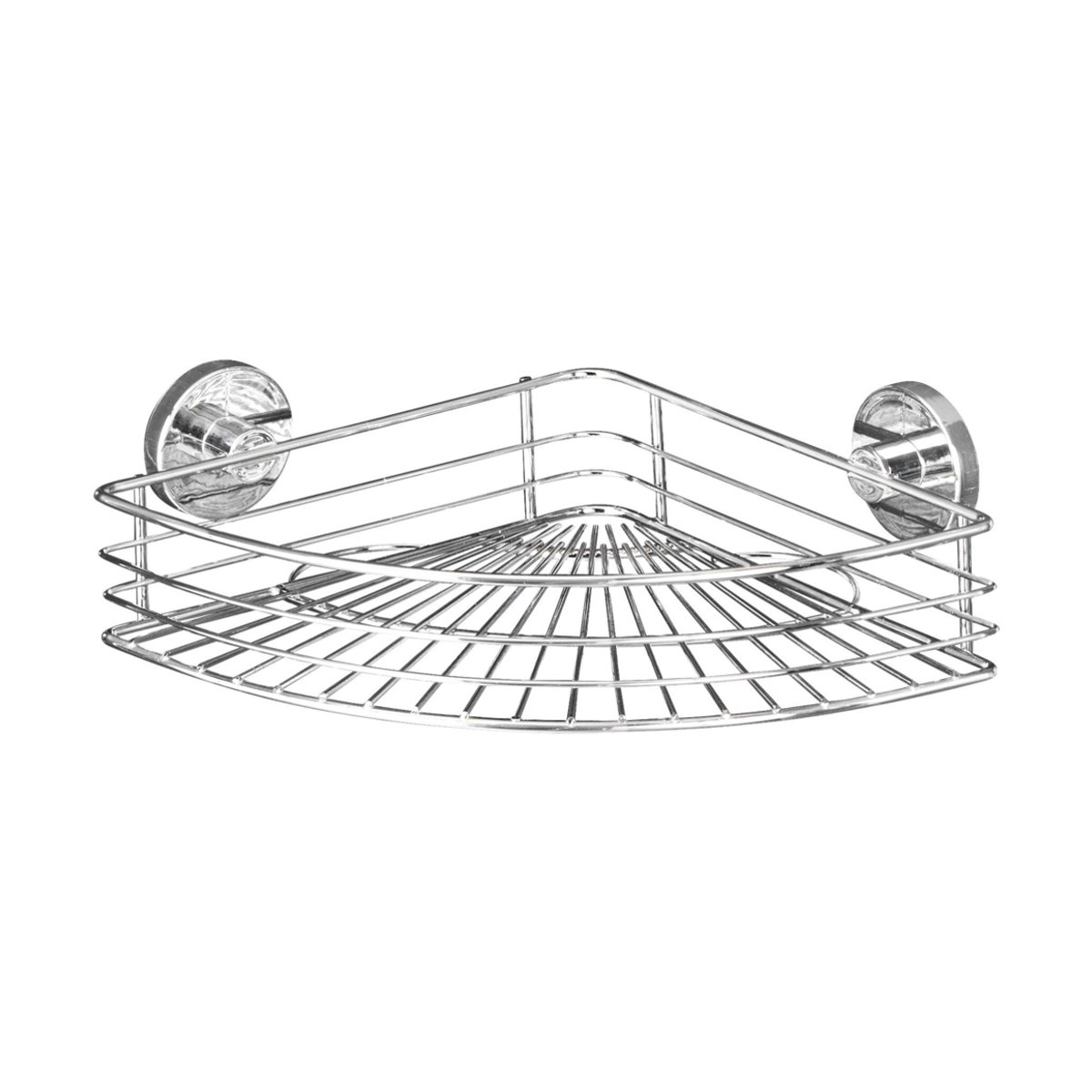 WENKO Eckablage Bari Badregal aus Stahl in Chrom, B/H/L: 31,5 x 8,5 x 22 cm - Bild 4