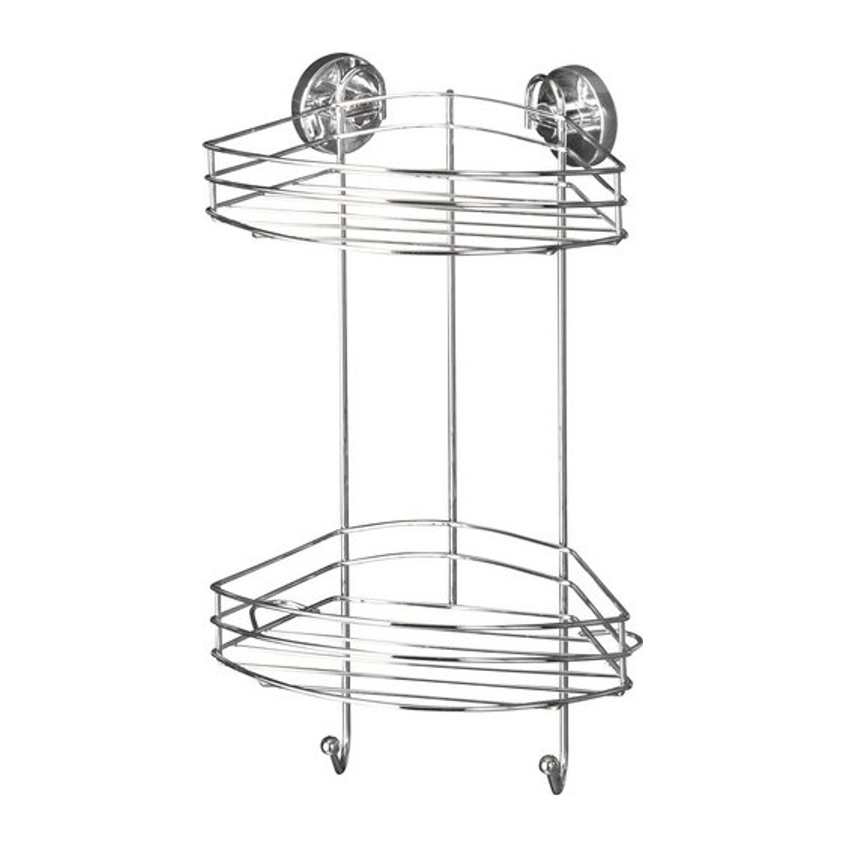 WENKO Eckregal Badregal aus Stahl in Silber und Chrom, B: 23 cm, H: 43 cm - Bild 1