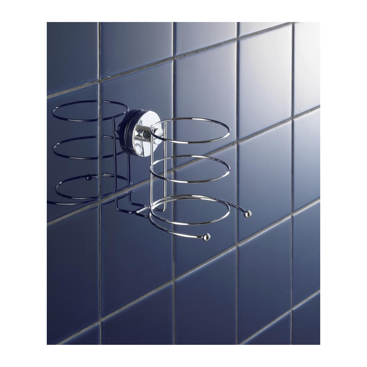 WENKO Haartrockner-Halter Milazzo aus Stahl in Chrom, Silber, B/H/L: 13,5 x 13,5 x 13,5 cm - Bild 2