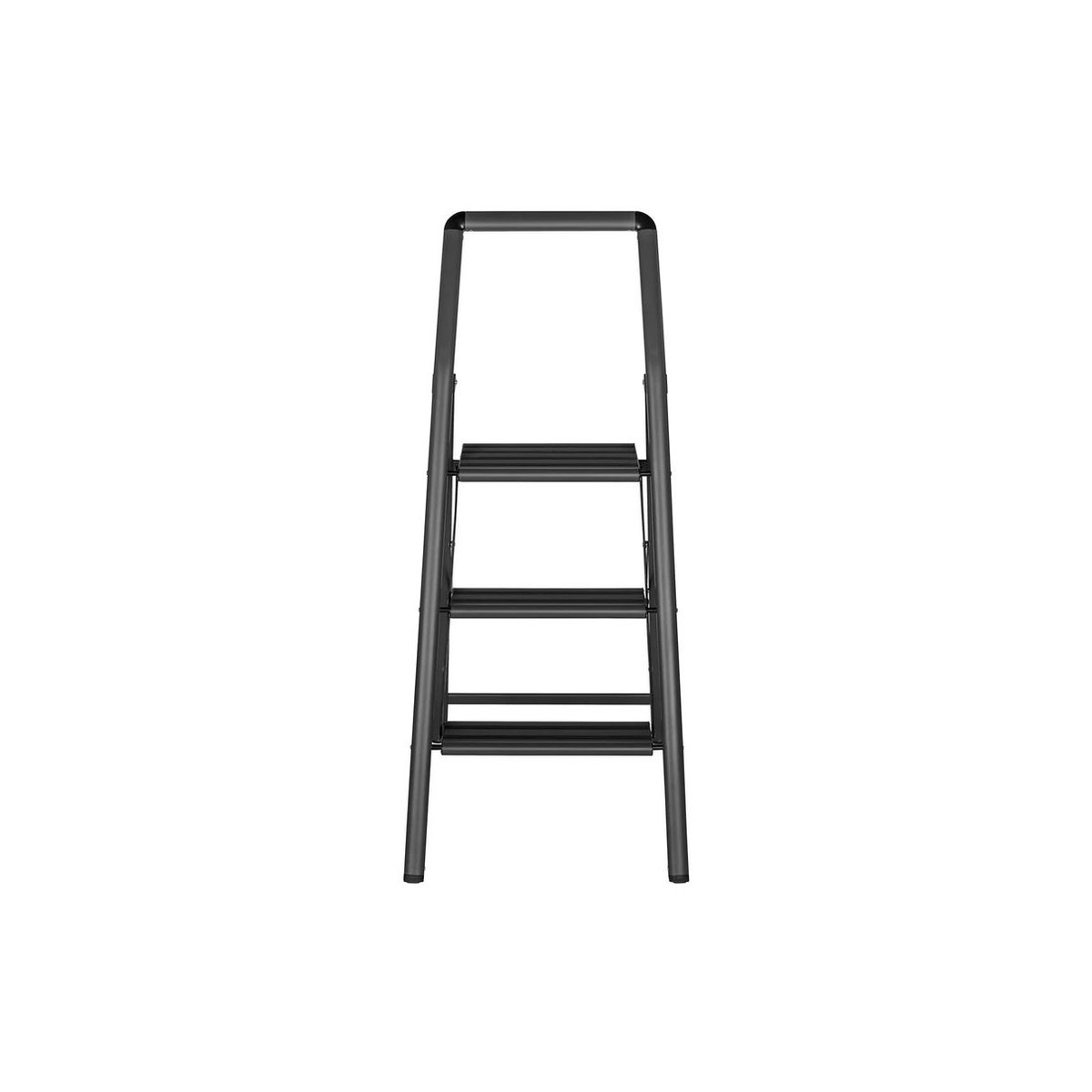 Wenko Haushaltsleiter Compact 3-stufig aus Aluminium und Kunststoff in Anthrazit/Grau - Bild 3