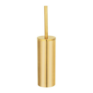 Wenko WC-Garnitur mit WC-Bürste aus Edelstahl und Polypropylen in Gold matt