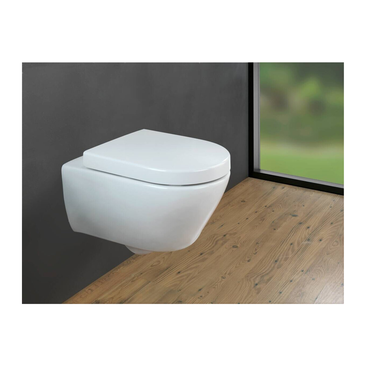WENKO WC-Sitz Exclusive Nr. 4 aus Duroplast in Weiss, D-Form, Breite: 37,5 cm - Bild 2