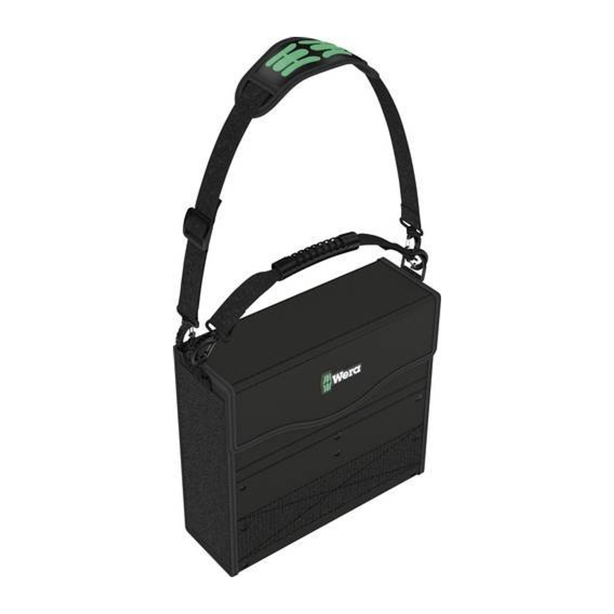 Wera 2go 2 Werkzeugtasche unbestückt, Schwarz-Grün, B/T/H: 335 x 115 x 330 mm - Bild 1