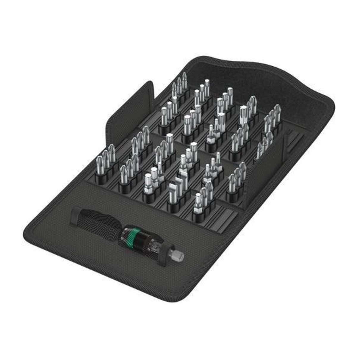 Wera Bit-Safe 61 Universal 1 Steckschlüssel-Satz, 61-teiliges Werkzeugset aus Metall und Kunststoff, metrisch mit PH1-PH3 und PZ1-PZ3 Bits - Bild 1