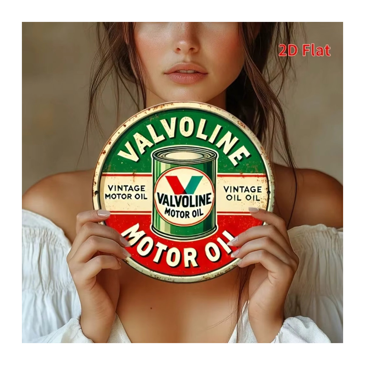 Wesay Metall-Wanddekoration Retro-Blechschild in mehrfarbigem Vintage-Design für Zuhause, Bar oder Küche, B/H: 20 x 20 cm - Bild 3
