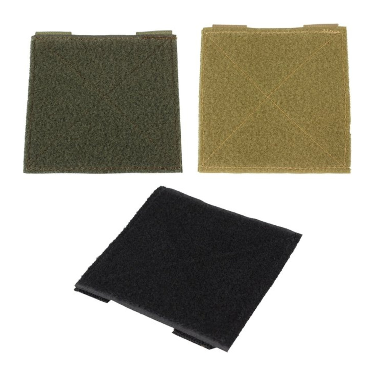 West Biking 2er Set Molle Tactical Patches Display Board mit Klettverschluss in Schwarz und Grün - Bild 1