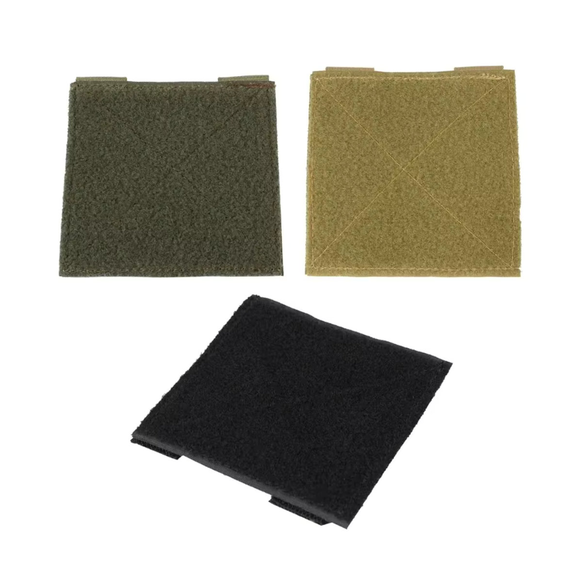 West Biking 2er Set Molle Tactical Patches Display Board mit Klettverschluss in Schwarz und Grün - Bild 3