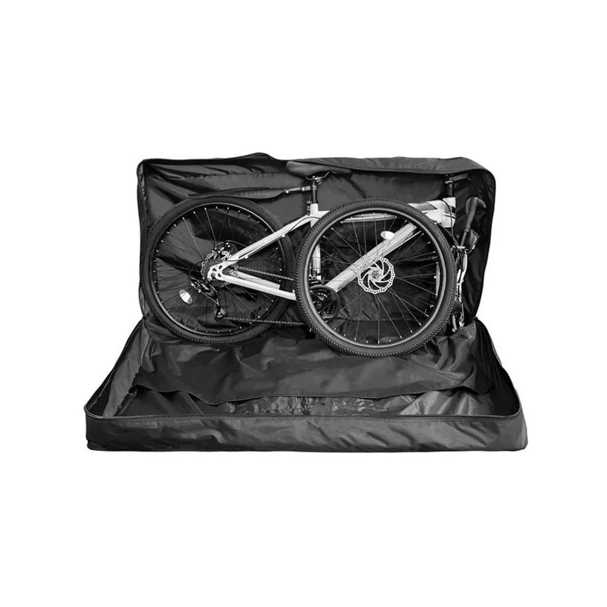 West Biking Fahrrad Reisetasche für 26-27 Zoll Fahrräder, Schwarz - Bild 7
