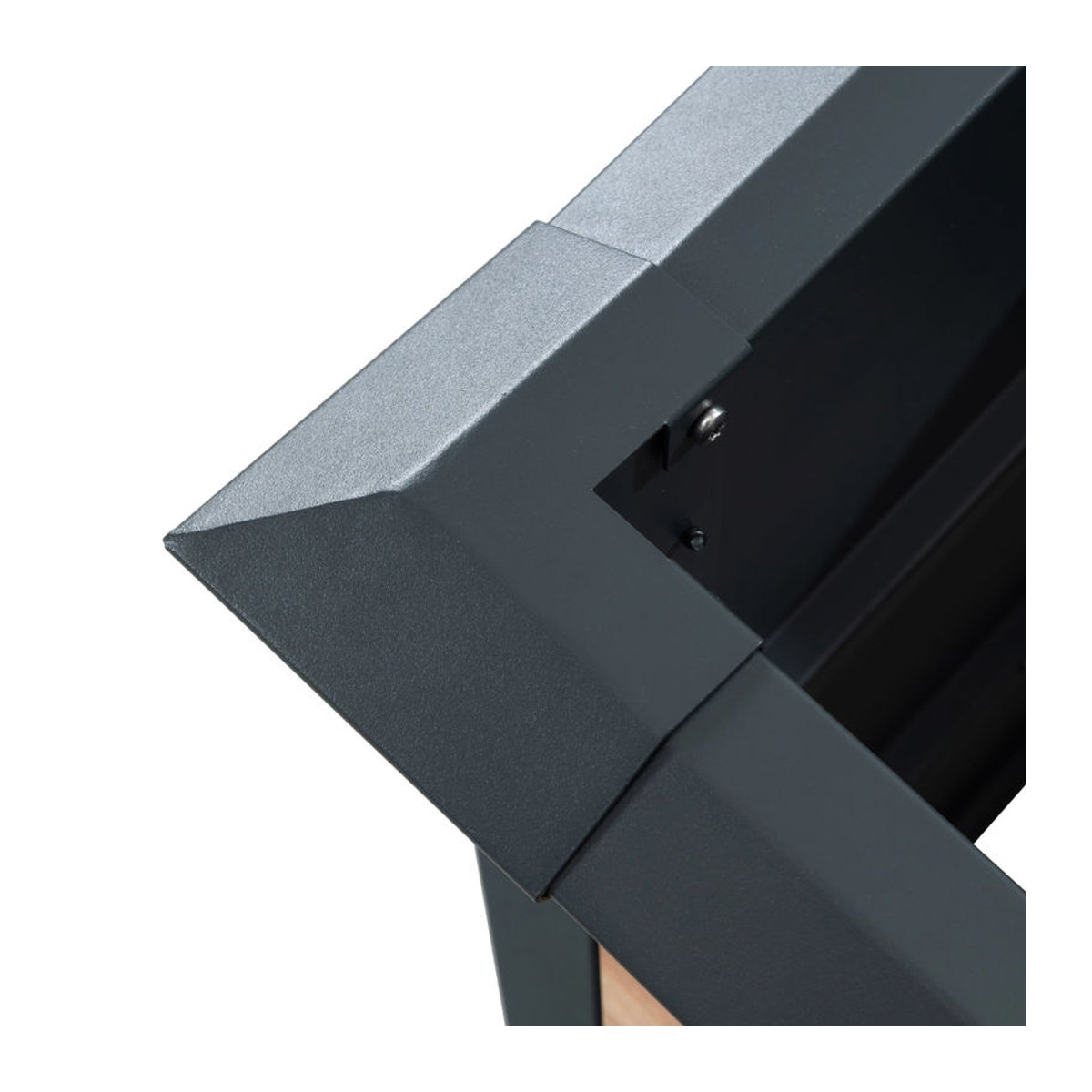 Westmann Hochbeet Primus-Multi M aus Metall mit Schneckenschutz in Anthrazit, B/H/T: 100 x 77 x 50 cm - Bild 4
