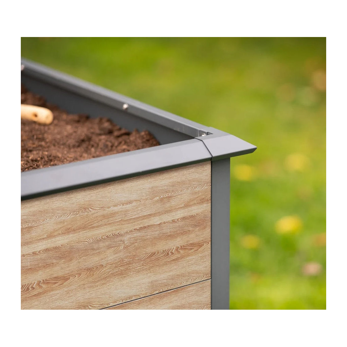 Westmann Hochbeet Primus-Multi XL aus Metall in Anthrazit B/T/H: 200 x 100 x 77 cm - Bild 2