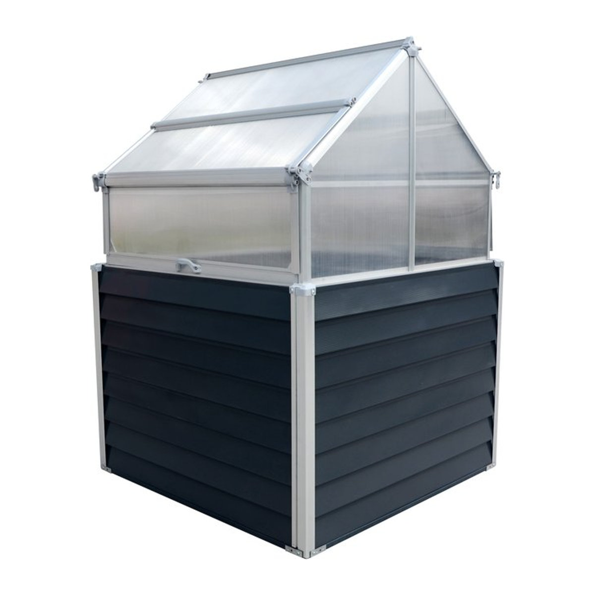 Westmann Hochbeet Store & Grow aus galvanisiertem Metall in Anthrazit, B/H/L: 120 x 169 x 120 cm - Bild 3