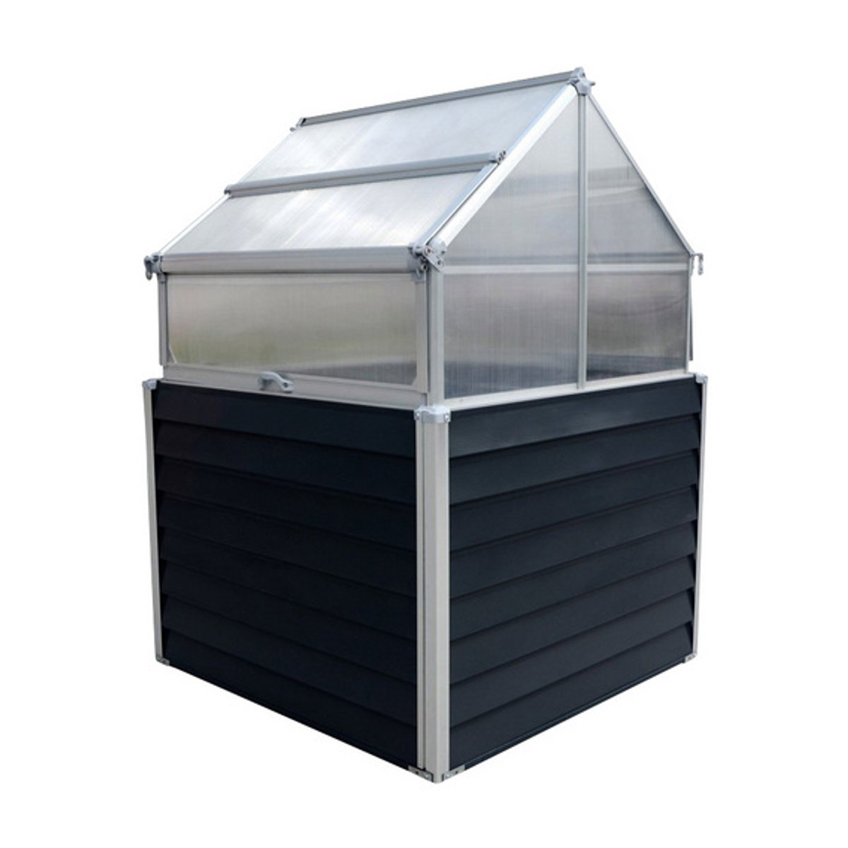 Westmann Hochbeet Store & Grow aus galvanisiertem Metall in Anthrazit, B/H/L: 120 x 169 x 120 cm - Bild 5