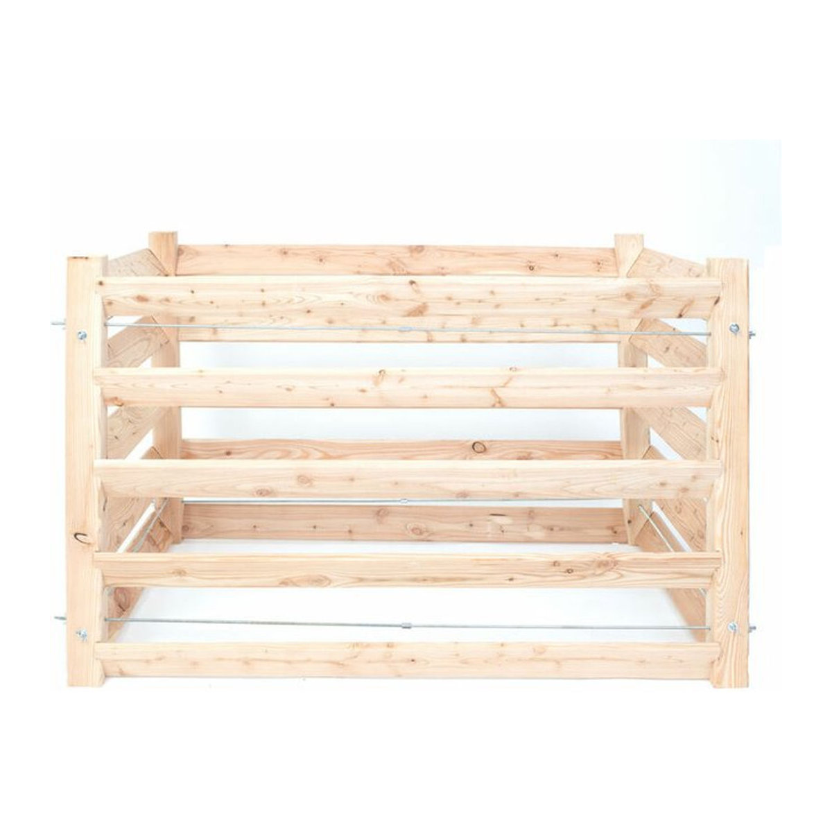 Westmann Holz Komposter aus Lärche in Natur oder Braun - Bild 4
