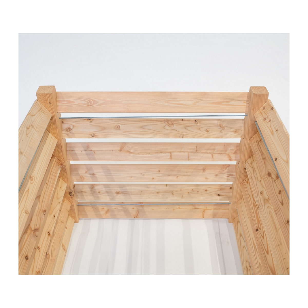 Westmann Holz Komposter Kompostkiste in Natur mit 800 l Volumen, B/T/H: 100 x 100 x 80 cm - Bild 3