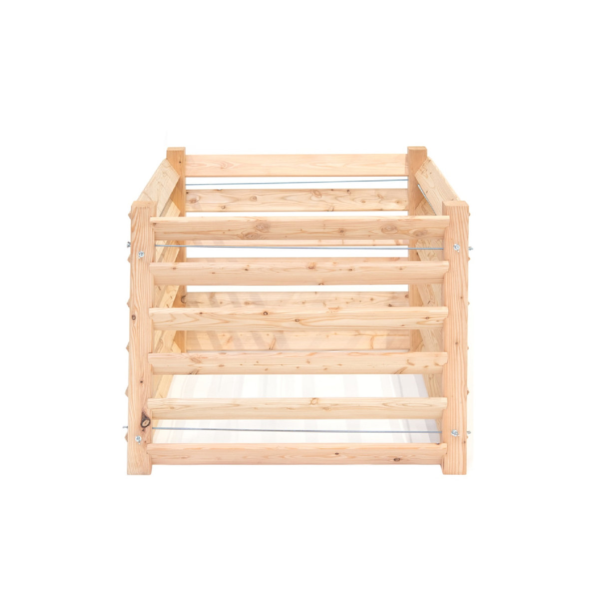 Westmann Holz Komposter Kompostkiste in Natur mit 800 l Volumen, B/T/H: 100 x 100 x 80 cm - Bild 4
