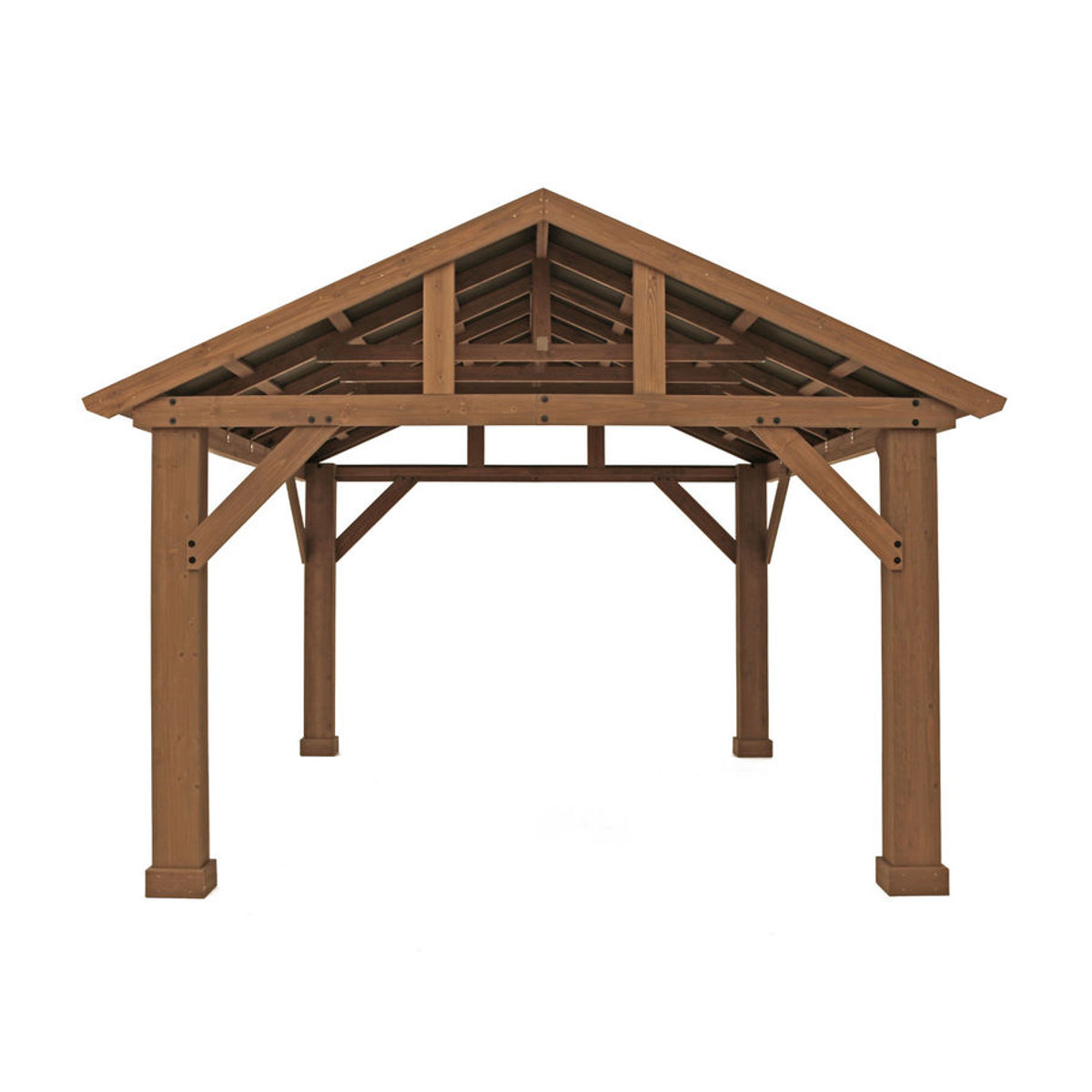 Westmann Holzpavillon Yukon Modern in Natur, B: 365 cm, T: 427 cm, H: 330 cm - Bild 5