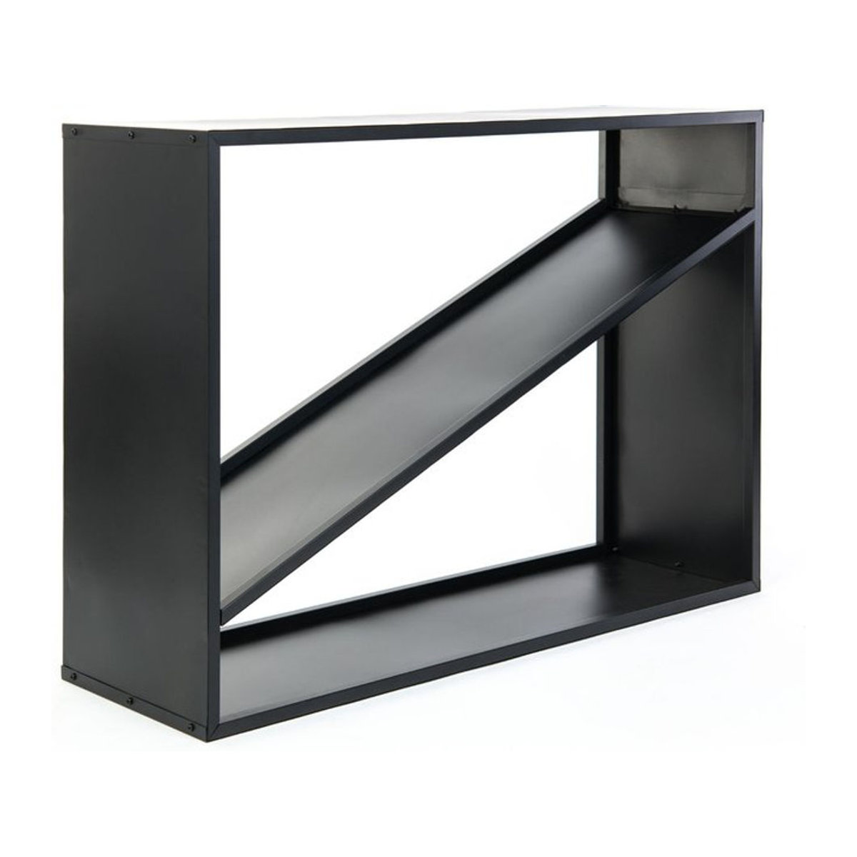 Westmann Kaminholzregal Hugo Schwarz Modern Minimalistisch B: 114,5 cm, T: 35 cm, H: 80 cm - Bild 1