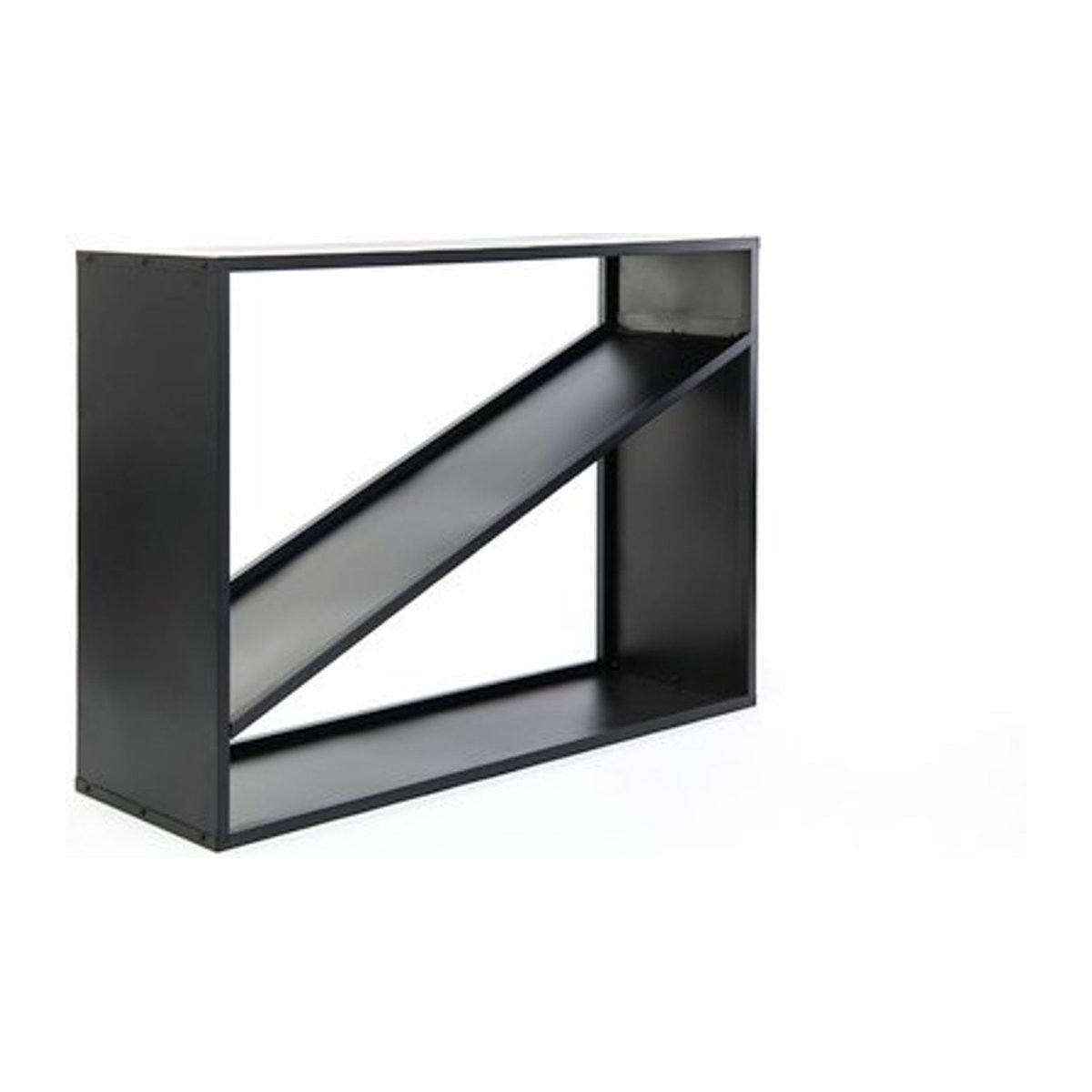 Westmann Kaminholzregal Hugo Schwarz Modern Minimalistisch B: 114,5 cm, T: 35 cm, H: 80 cm - Bild 4