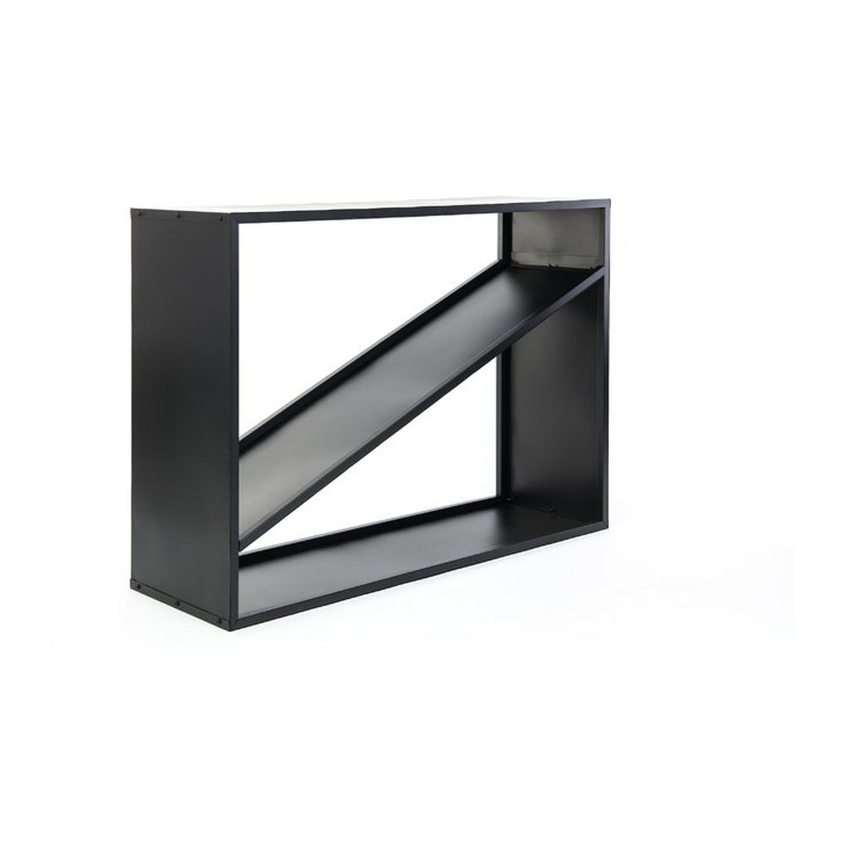 Westmann Kaminholzregal Hugo Schwarz Modern Minimalistisch B: 114,5 cm, T: 35 cm, H: 80 cm - Bild 9