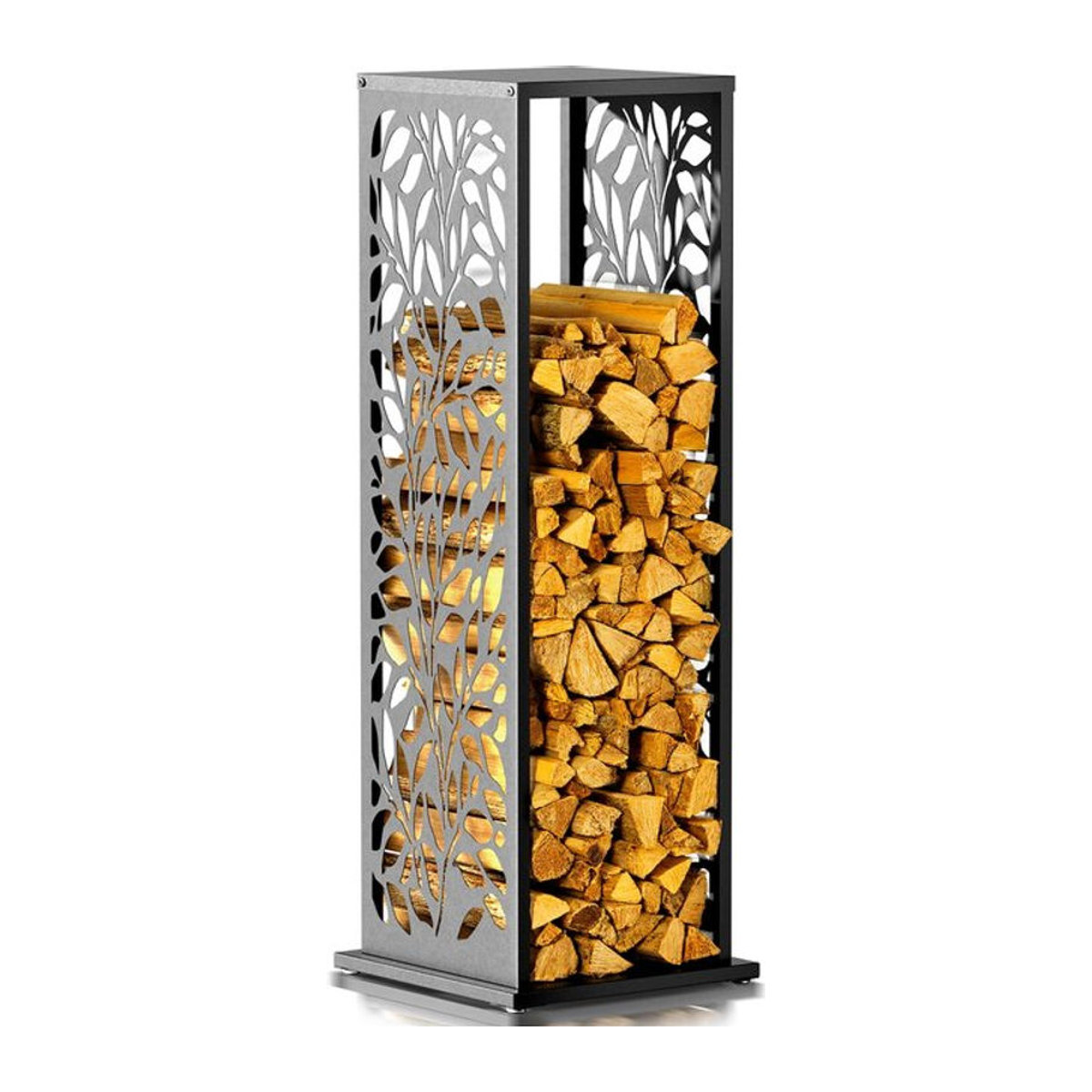Westmann Kaminholzregal Luma Flow Modern Anthrazit B/T/H: 37,5 x 37,5 x 112 cm - Bild 1