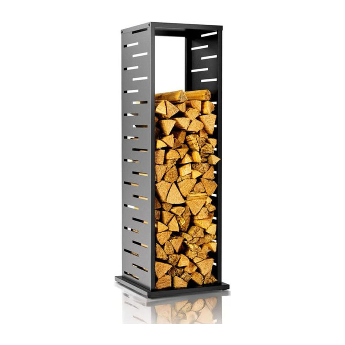 Westmann Kaminholzregal Luma Grid Modern Anthrazit B/T/H: 37,5 x 37,5 x 112 cm - Bild 1