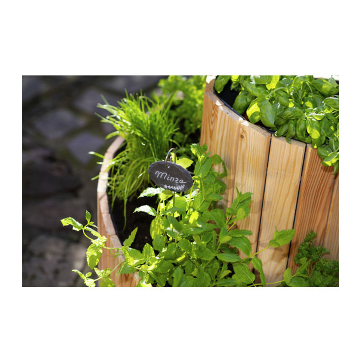 Westmann Kräuterspirale Luise aus Holz in Natur, B/T/H: 55 x 55 x 74 cm - Bild 5