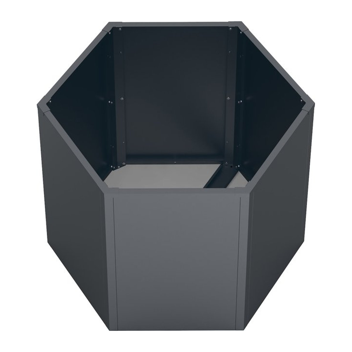 Westmann Metall Hochbeet Varia 77 6-eckig Anthrazit B/T/H: 100 x 100 x 77 cm - Bild 1