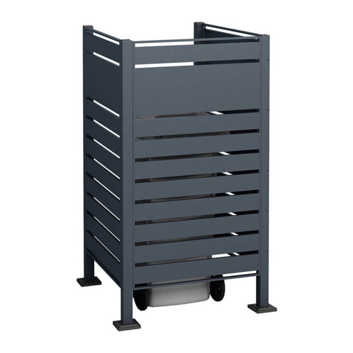 Westmann Metall Mülltonnenverkleidung Planum Anthrazit H: 150 cm x B: 90 cm x T: 90 cm - Bild 1