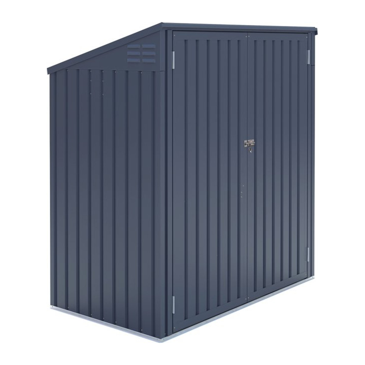 Westmann Mülltonnenbox aus verzinktem Stahl für 480 Liter, grau, B/H/T: 172 x 128 x 97 cm - Bild 1