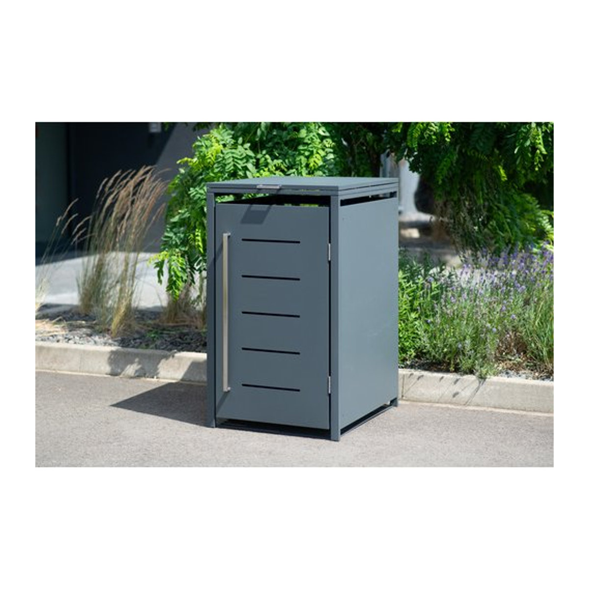 Westmann Mülltonnenbox für 1 x 240 L, B/T/H: 68 x 80 x 116 cm, anthrazit-grau - Bild 1