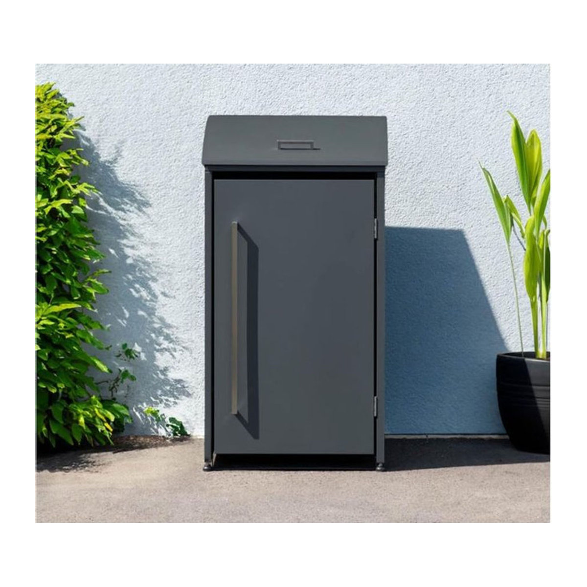Westmann Mülltonnenbox Moderna 1 für 1 x 240 L Mülltonne, Anthrazit, B/T/H: 72 x 83 x 135 cm - Bild 3