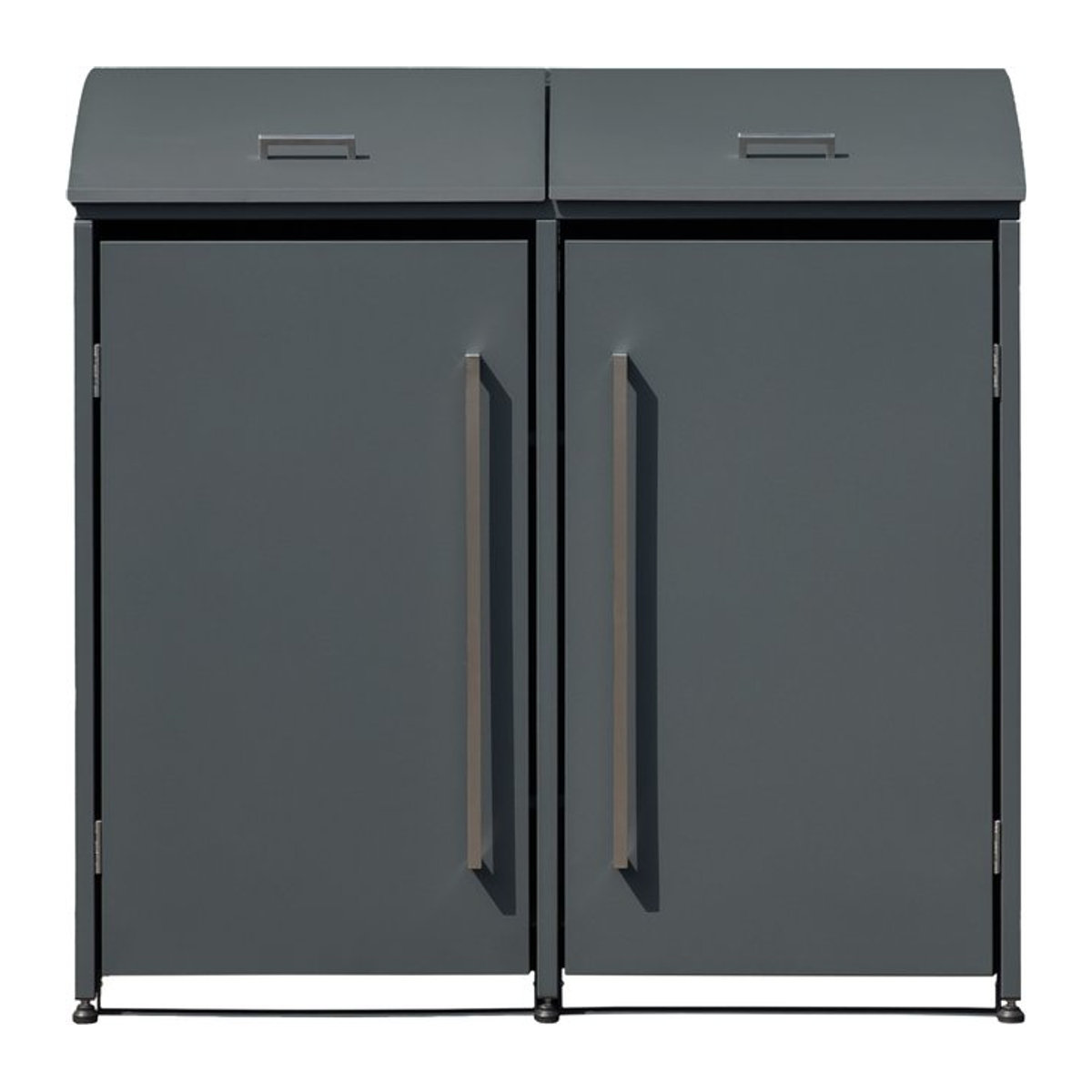 Westmann Mülltonnenbox Moderna 2 für 2 x 240 L in Anthrazit, B/H/T: 139 x 135 x 83 cm - Bild 1