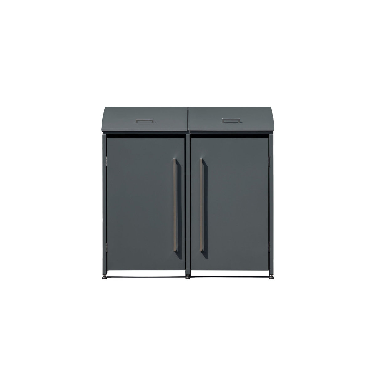Westmann Mülltonnenbox Moderna 2 für 2 x 240 L in Anthrazit, B/H/T: 139 x 135 x 83 cm - Bild 6