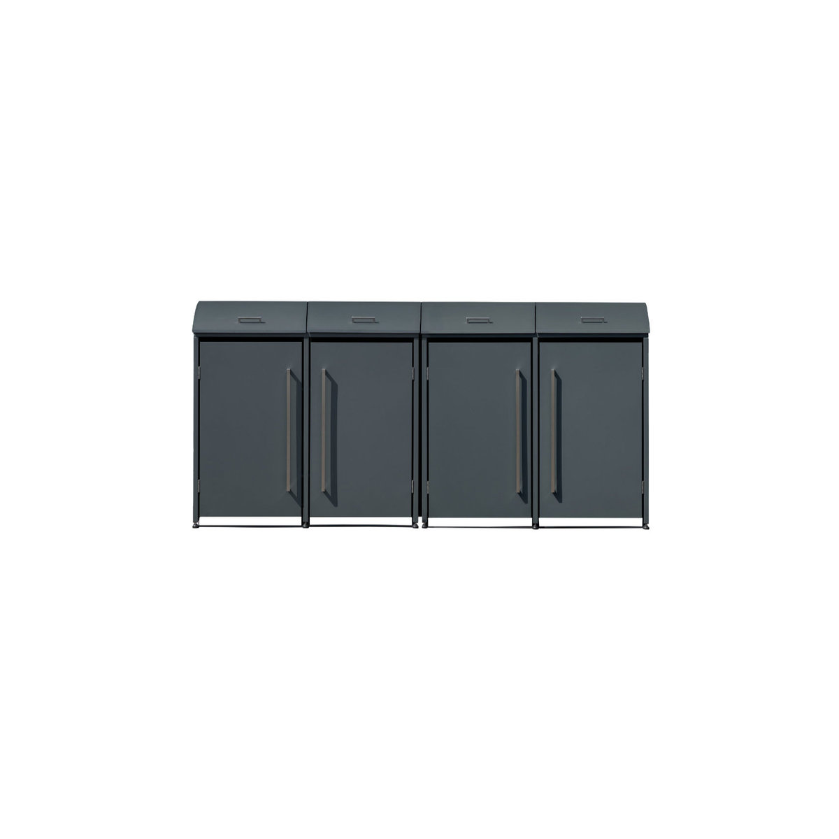 Westmann Mülltonnenbox Moderna 4 für 4 x 240 L Mülltonnen, Anthrazit, B/H/T: 278 x 135 x 83 cm - Bild 5