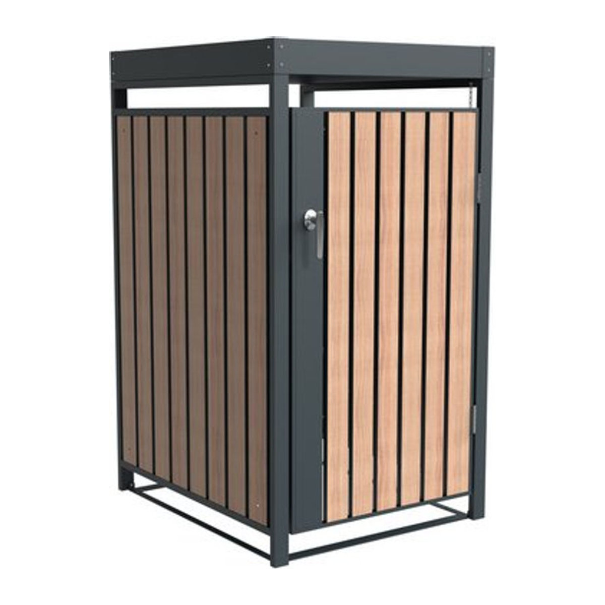 Westmann Mülltonnenbox Planta für 1x 240 L Mülltonne in Holzoptik, B/H/T: 68 x 124,5 x 84 cm - Bild 4