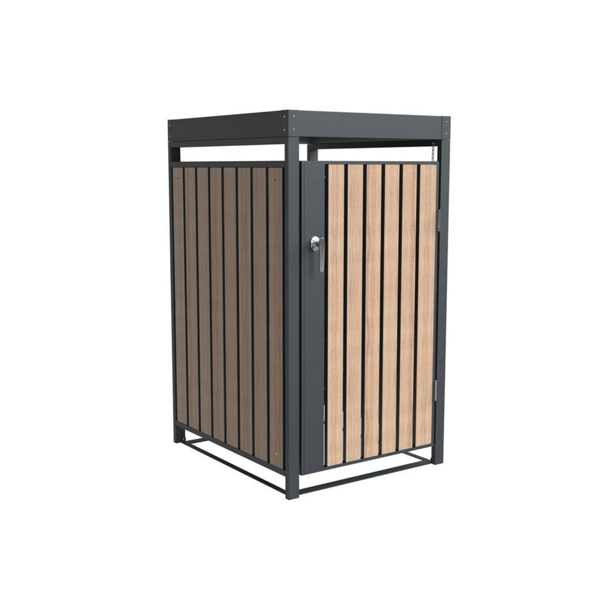 Westmann Mülltonnenbox Planta für 1x 240 L Mülltonne in Holzoptik, B/H/T: 68 x 124,5 x 84 cm - Bild 6