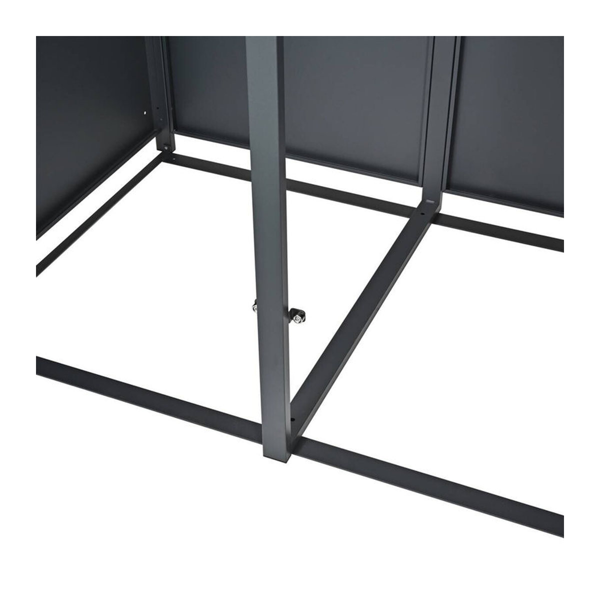 Westmann Mülltonnenbox Status 4 für 4 x 240L in Anthrazit und Holzoptik, B/H/T: 265 x 116 x 80 cm - Bild 3