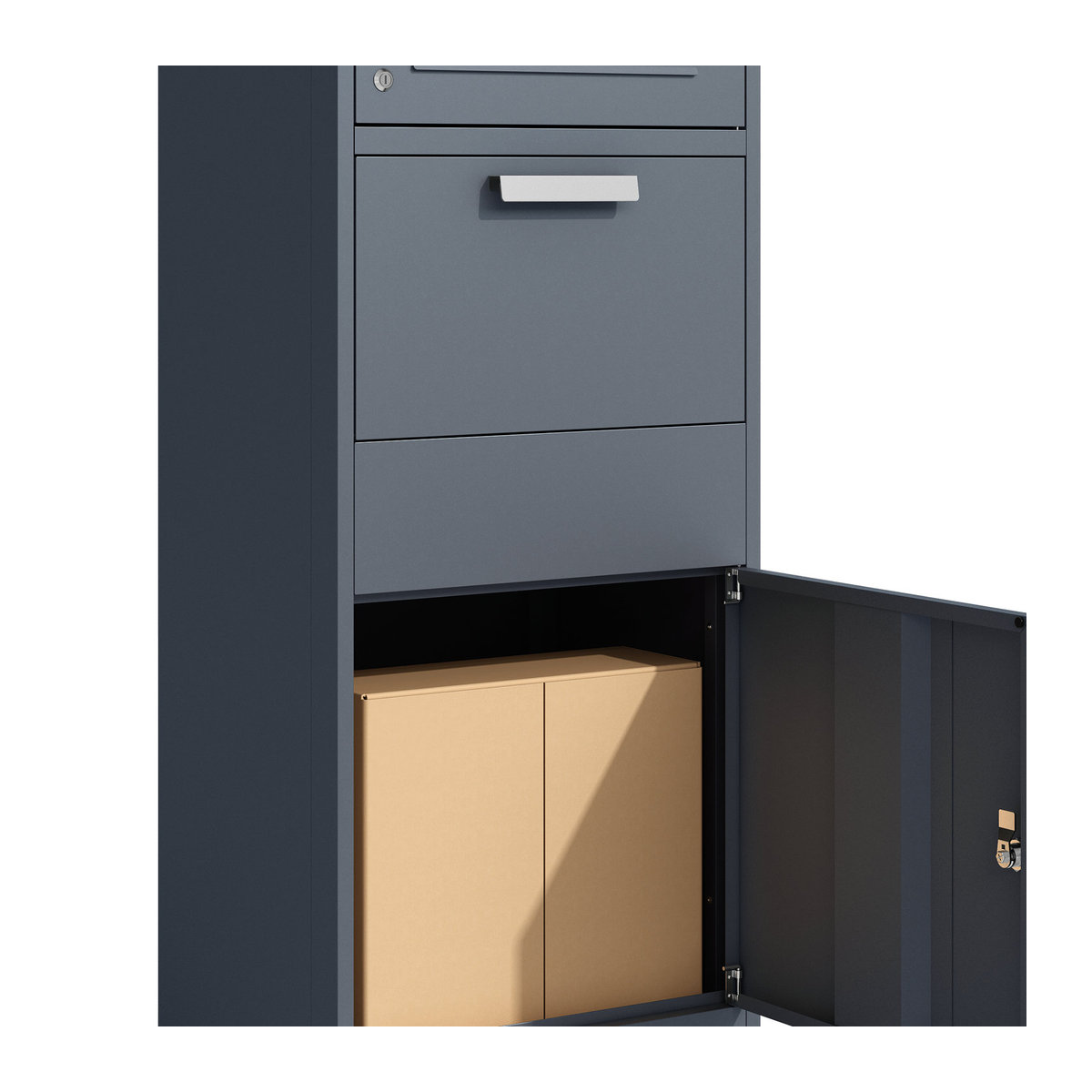 Westmann Paketbox Pedro in Anthrazit B/H/T: 50 x 112 x 37 cm - Bild 5